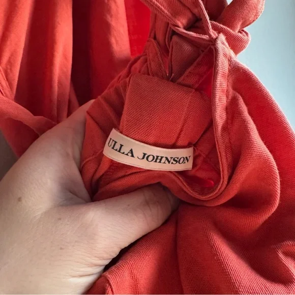 Rare Ulla Johnson Viola Jumpsuit in color Chili Fall Autumn Cotton Linen Tencel - Picture 9 of 10